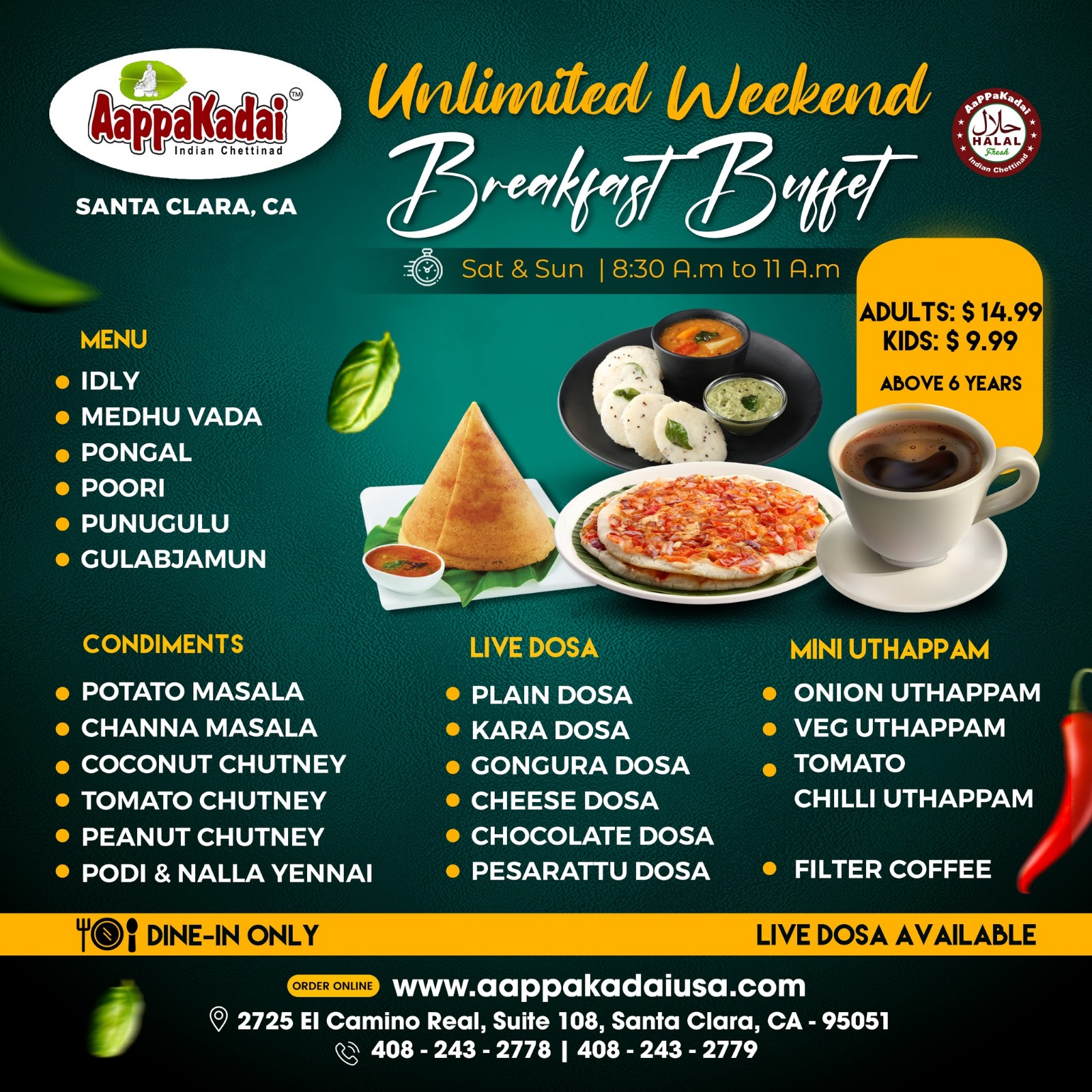 Unlimited Breakfast Buffet